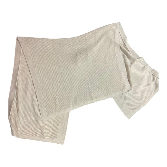 J.JILL Beige Open Front Poncho Ruana Sweater ONE SIZE Women's Shrug Wrap Shawl - Picture 7 of 7